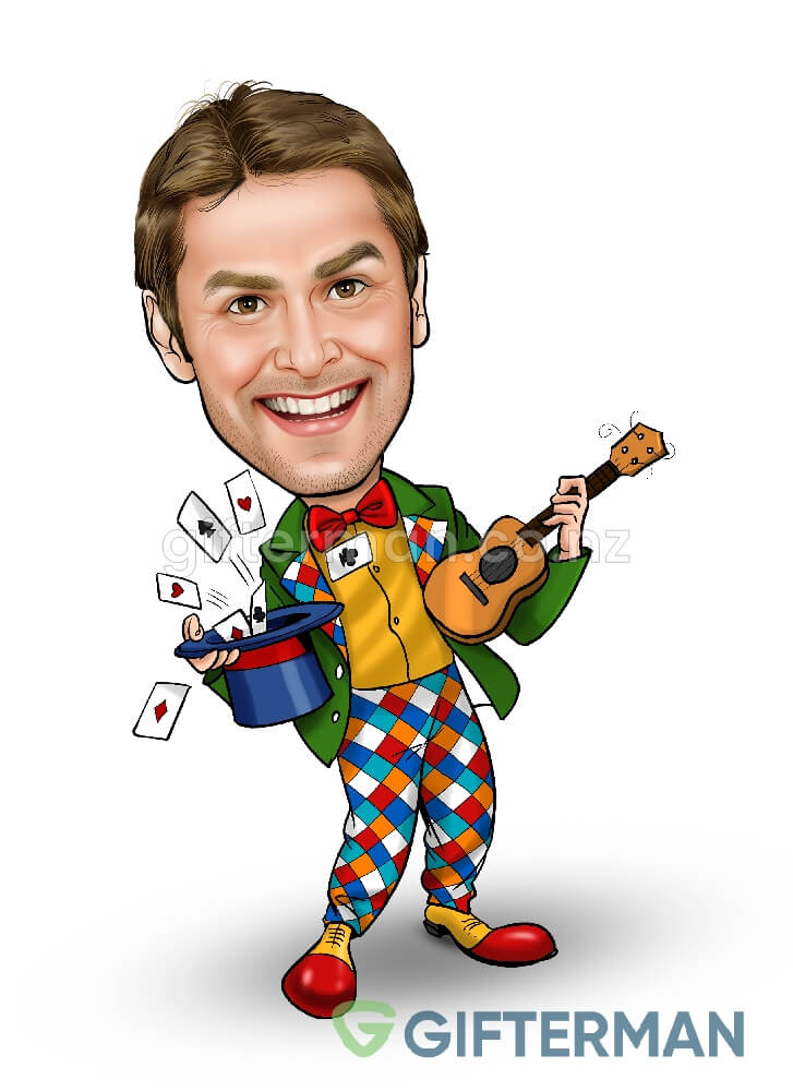 Joker Caricature From Your Photos, Custom Character Caricatures