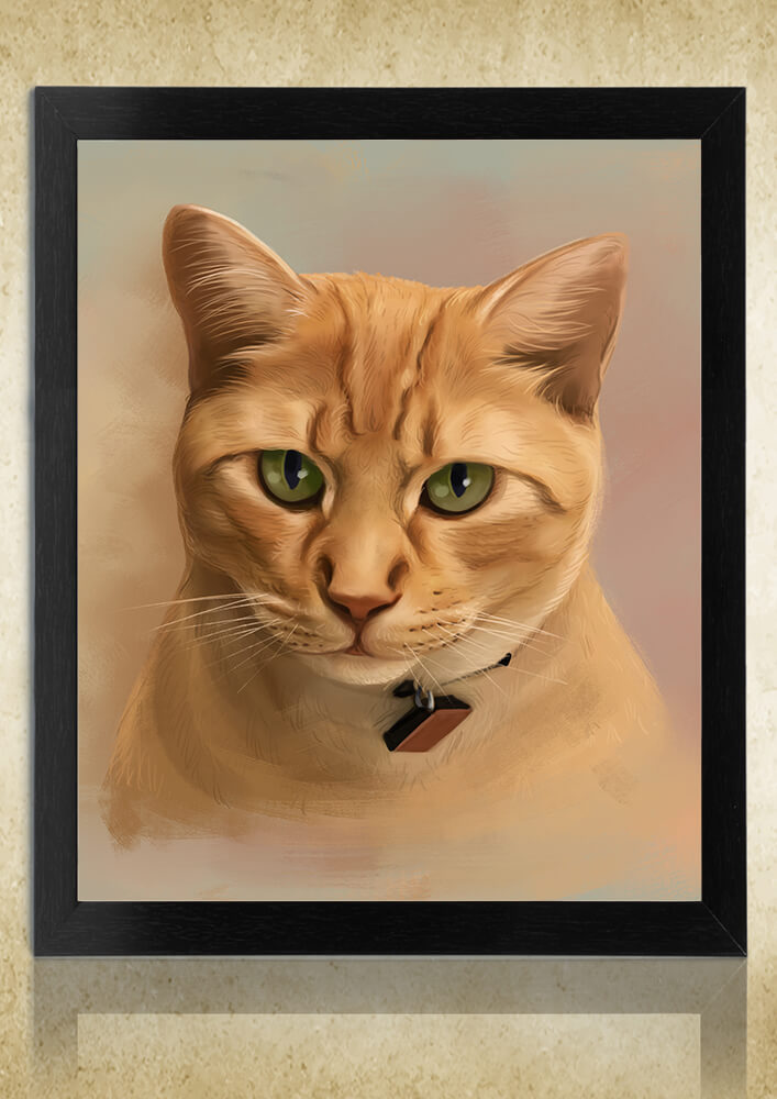 Pet Memorial Portrait From Your Photos, Custom Pets Portraits
