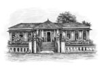 Custom House Sketch in Ink & Pen From Your Photos, Custom Sketches-1
