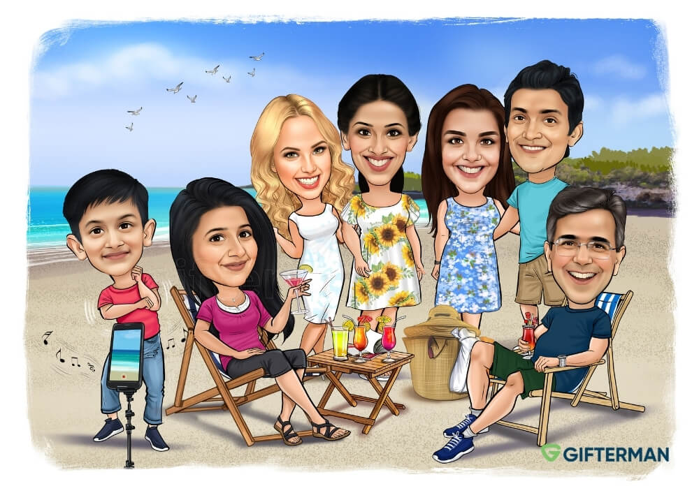 Custom Members Caricature From Your Photos, Custom Caricatures