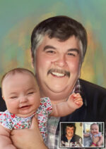 Custom Photo Merge Portrait From Your Photos, Custom Photo Revamp Arts