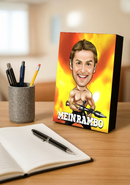 Gift For Dad From Your Photos, Muscle Hero Illustration