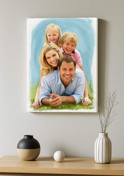 Gift For Families From Your Photos, Multicolour Art for Gifting-1