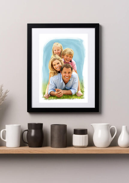 Gift For Families From Your Photos, Multicolour Art for Gifting