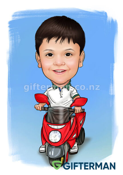 Speedy Kiddo Caricature From Your Photos, Gentleman Caricature