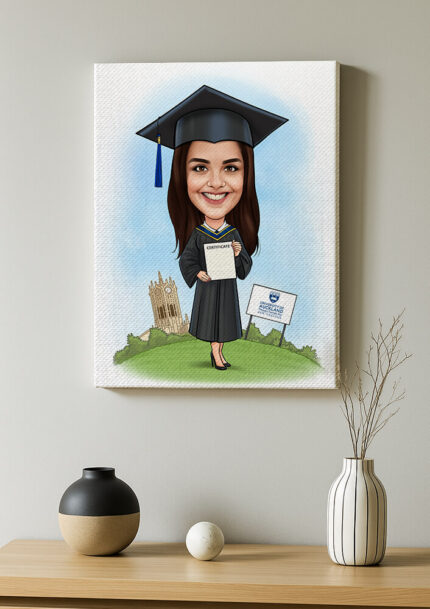 Graduation Gift From Your Photos, Colour Block Face Drawing-1