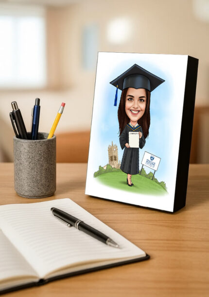 Graduation Gift From Your Photos, Colour Block Face Drawing