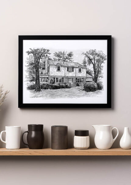 House Warming Gift From Your Photos, Aquatic Tank Illustration