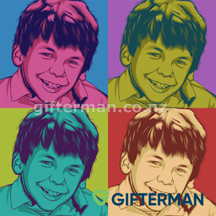 Kid Style Pop Art Portrait From Your Photos, Custom Pop Arts