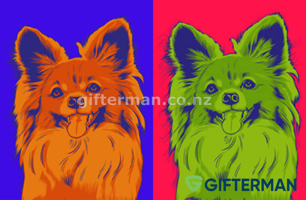 Pet Style Pop Art Portrait From Your Photos, Custom Pop Arts