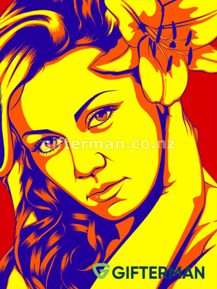 Classic Style Pop Art Portrait From Your Photos, Custom Pop Arts
